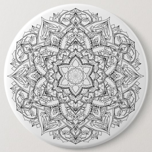 Badge Rond 15,2 Cm Insigne de mandala (Devant)