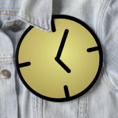 Badge Rond 15,2 Cm Insigne d'horloge d'Oldskool (En situation)