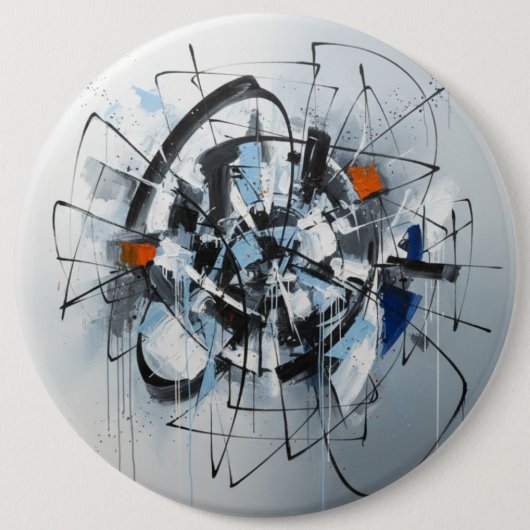 Badge Rond 15,2 Cm Interesting Lines of Thought (Devant)