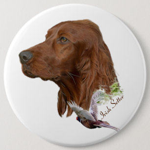 Badge Rond 15,2 Cm Irish Setter