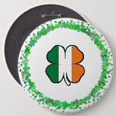 Badge Rond 15,2 Cm Irlande Saint Patrick's Day (Devant & derrière)
