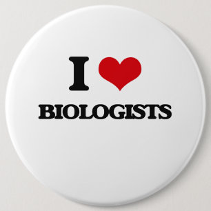 Badge Rond 15,2 Cm J'aime des biologistes