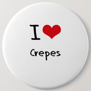 Badge Rond 15,2 Cm J'aime des crêpes