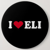 BADGE ROND 15,2 CM J'AIME ELI (Devant)
