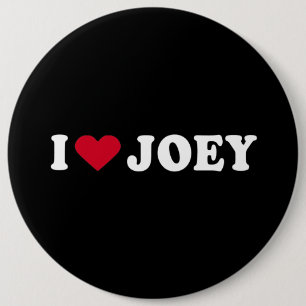 BADGE ROND 15,2 CM J'AIME JOEY