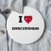 Badge Rond 15,2 Cm J'aime l'EFFICACITÉ (En situation)
