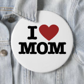 Badge Rond 15,2 Cm J'aime maman (En situation)