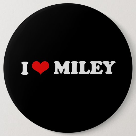 BADGE ROND 15,2 CM J'AIME MILEY (Devant)