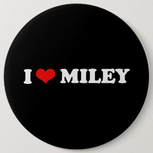 BADGE ROND 15,2 CM J'AIME MILEY