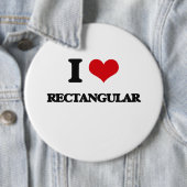 Badge Rond 15,2 Cm J'aime rectangulaire (En situation)