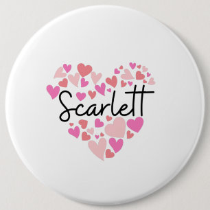 Badge Rond 15,2 Cm J'aime Scarlett