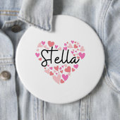 Badge Rond 15,2 Cm J'aime Stella (En situation)