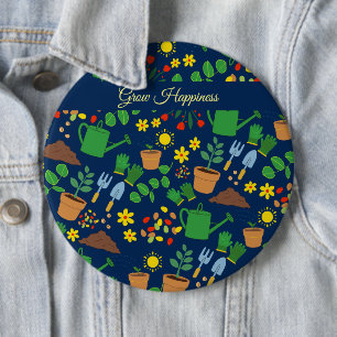 Badge Rond 15,2 Cm jardinage amoureux jardinier plante amoureux horti