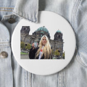 Badge Rond 15,2 Cm J'aux DOM de Berlinois ! ! ! ! ! (En situation)
