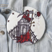 Badge Rond 15,2 Cm J'avais attendu le bouton (En situation)