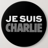 Badge Rond 15,2 Cm Je Suis Charlie (Devant)