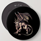 Badge Rond 15,2 Cm Jersey Devil Cryptid Creator (Devant & derrière)