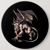 Badge Rond 15,2 Cm Jersey Devil Cryptid Creator (Devant)
