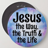 Badge Rond 15,2 Cm Jésus (Devant & derrière)