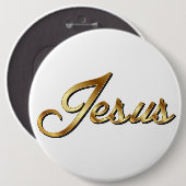 BADGE ROND 15,2 CM JESUS (Devant & derrière)