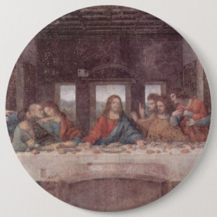 Badge Rond 15,2 Cm Jésus à la Cène, Léonard de Vinci