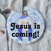 Badge Rond 15,2 Cm Jésus arrive ! (En situation)