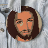 BADGE ROND 15,2 CM JESUS CHRIST (En situation)