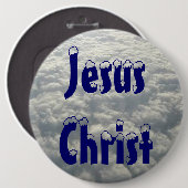 BADGE ROND 15,2 CM JESUS CHRIST (Devant & derrière)