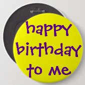 BADGE ROND 15,2 CM JEUX ANNIVERSAIRE POUR MOI (Devant & derrière)