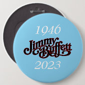 Badge Rond 15,2 Cm jimmy buffett (Devant & derrière)