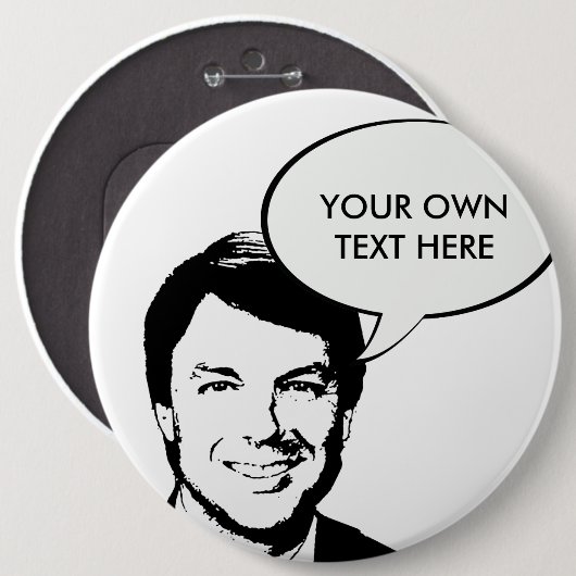 Badge Rond 15,2 Cm John Edwards (Devant & derrière)