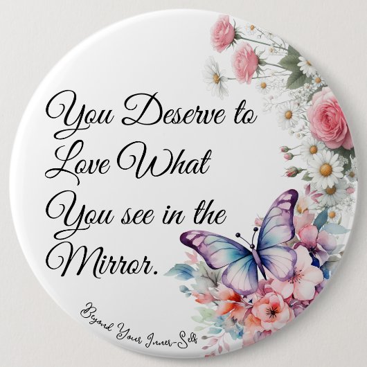 Badge Rond 15,2 Cm Joie de soi (Devant)