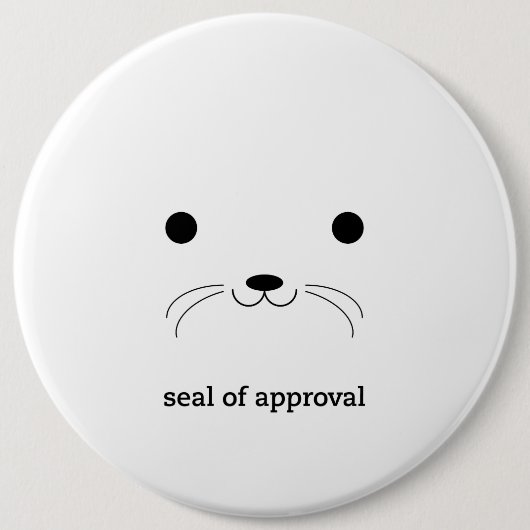 Badge Rond 15,2 Cm 'Joint d'Approval (Devant)