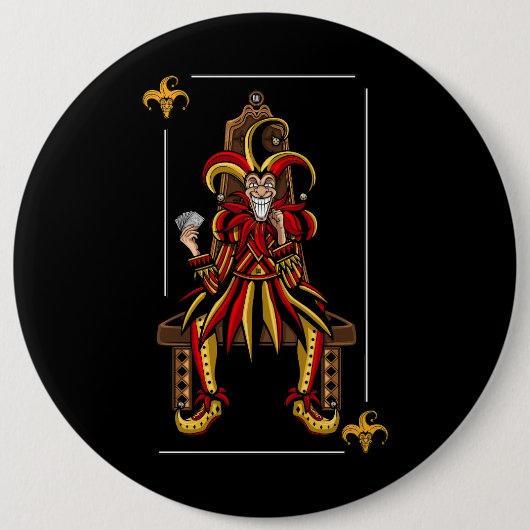 Badge Rond 15,2 Cm Jokers Wild (Devant)