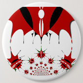 Badge Rond 15,2 Cm Joli drapeau du Kenya. (Devant)