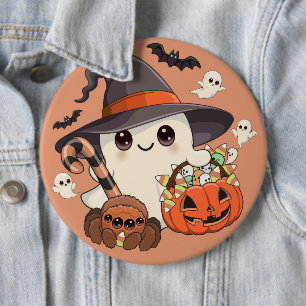 Badge Rond 15,2 Cm Joli fantôme de Halloween de style Kawaii