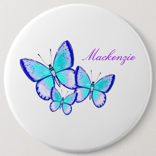 Badge Rond 15,2 Cm Joli trio de papillon