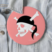 Badge Rond 15,2 Cm Jolly roger #1 (En situation)