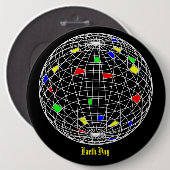 Badge Rond 15,2 Cm Jour des terres (Devant & derrière)