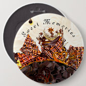 BADGE ROND 15,2 CM JOURNÉE DU SOLEIL DOUCE ! :) (Devant & derrière)