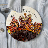 BADGE ROND 15,2 CM JOURNÉE DU SOLEIL DOUCE ! :) (En situation)