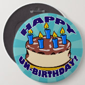 Badge Rond 15,2 Cm Joyeux anniversaire de l'ONU ! (Devant & derrière)