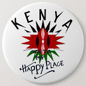 Badge Rond 15,2 Cm Joyeux Kenya Place (Devant)