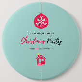 Badge Rond 15,2 Cm Joyeux Noël (Devant)