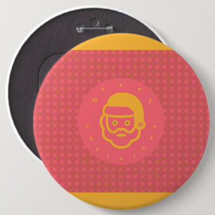 Badge Rond 15,2 Cm Joyeux Noël
