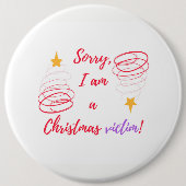 Badge Rond 15,2 Cm Joyeux Noël (Devant)