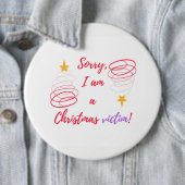 Badge Rond 15,2 Cm Joyeux Noël (En situation)