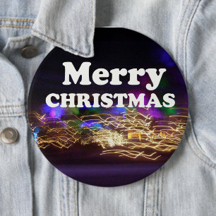 Badge Rond 15,2 Cm Joyeux Noël et bonnes nouvelles de l'année