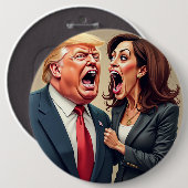 Badge Rond 15,2 Cm Kamala harris (Devant & derrière)