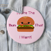 Badge Rond 15,2 Cm Kawaii Burger (En situation)